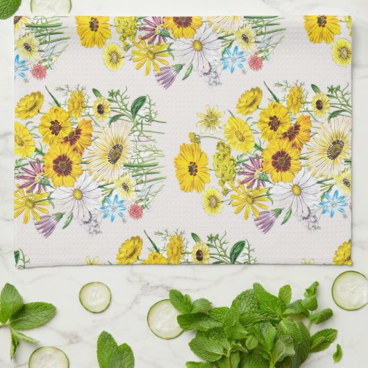 Karneval von Blume Geschirrtuch (Gefaltet)