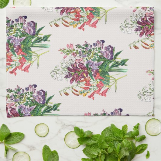 Karneval von Blume Geschirrtuch (Gefaltet)