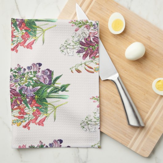 Karneval von Blume Geschirrtuch (Viertel Falte)