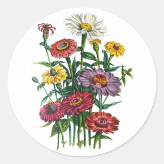 Karneval von Blume Runder Aufkleber
