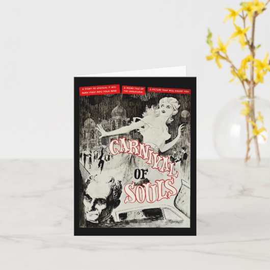Karneval von Soulen Halloween Monster Poster Horro Karte (Gelbe Blume)