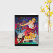 Karneval von Soulen Halloween Monster Poster Horro Karte (Gelbe Blume)