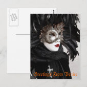 Karneval von Venedig Postkarte (Vorne/Hinten)