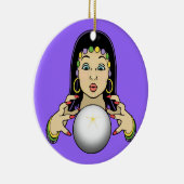 Karneval-Wahrsager Keramik Ornament (Rechts)