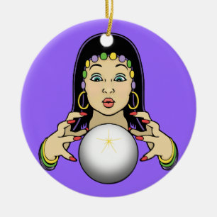 Karneval-Wahrsager Keramik Ornament