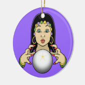 Karneval-Wahrsager Keramik Ornament (Links)