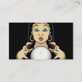 Karneval-Wahrsager Visitenkarte (Rückseite)