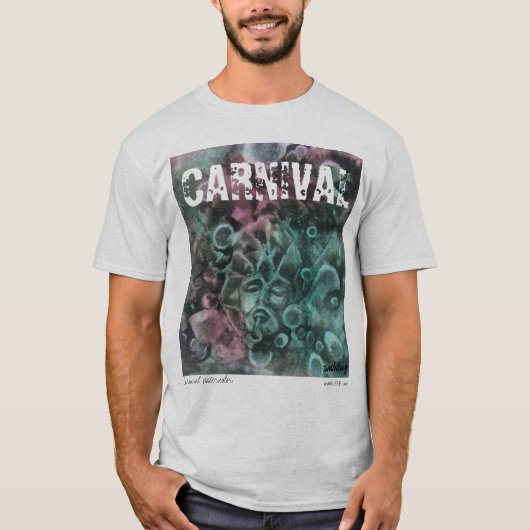 "Karneval" Watercolor-T - Shirt durch unASLEEP (Vorderseite)