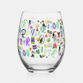 Karneval Weinglas Ohne Stiel (Links)