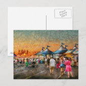 Karneval - Wer will Gyros Postkarte (Vorne/Hinten)