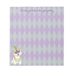 Karneval Westie Notizblock