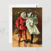 Karneval: Widersprüchliche Postkarte (Vorne/Hinten)