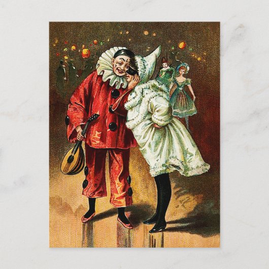 Karneval: Widersprüchliche Postkarte (Vorderseite)