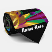 Karneval-wilde und verrückte Krawatten sehen (Gerollt)