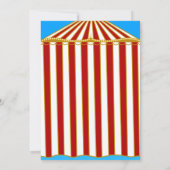 Karneval Zirkus Party Einladung (Rückseite)