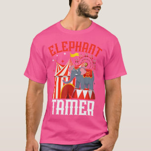 Karneval Zirkus Tierlehrer Ringmeister Elefant T-Shirt