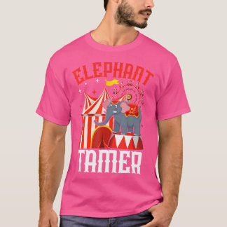 Karneval Zirkus Tierlehrer Ringmeister Elefant T-Shirt