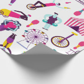 Karneval-Zirkus-Vergnügungspark Geschenkpapier (Ecke)