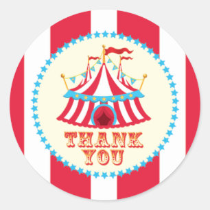 Karneval, Zirkus-Zelt, danke Aufkleber