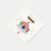 Karneval zum Geburtstag Serviette (Ecke)