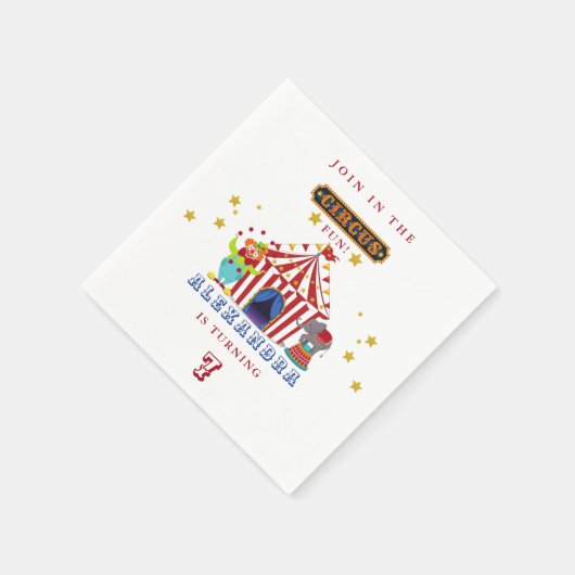 Karneval zum Geburtstag Serviette (Ecke)