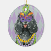 Karneval-Zwergpudel Keramik Ornament (Links)