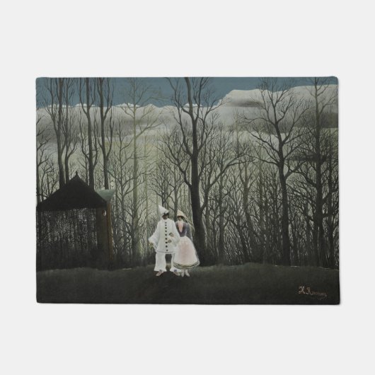Karnevalabend, Henri Rousseau Ölgemälde 1886 Fußmatte (Vorderseite)