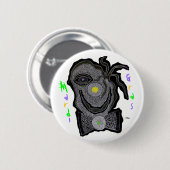 Karnevalclown Button (Vorne & Hinten)