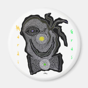 Karnevalclown Magnet