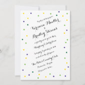 Karnevalconfetti-Einladung Einladung (Vorderseite)