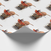 KarnevalDachsundhund Geschenkpapier (Ecke)