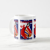 Karnevalfeiern ~ Montevideo Kaffeetasse (Vorderseite Links)