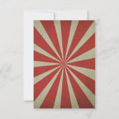 Karnevalhochzeit RSVP Karte (Rückseite)