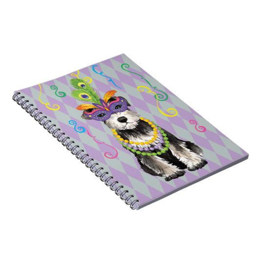 KarnevalminiSchnauzer Notizblock (Rechte Seite)