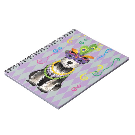 KarnevalminiSchnauzer Notizblock (Linke Seite)