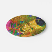 KarnevalpapierTeller Pappteller (Schrägansicht)