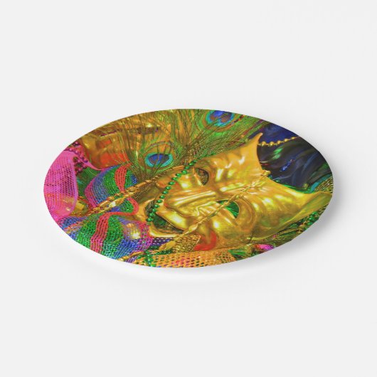 KarnevalpapierTeller Pappteller (Schrägansicht)