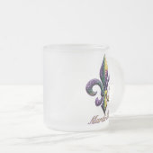 Karnevalperle Lilie 2 Mattglastasse (VorderseiteRechts)