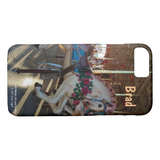 Karnevals-angemessenes Karussell-PferdeFoto Case-Mate iPhone Hülle (Rückseite (Horizontal))