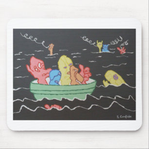 Karnevals-Boots-Fahrt Mousepad