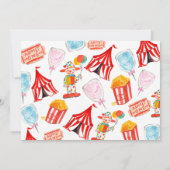 Karnevals-Foto laden niedliches Einladung (Rückseite)