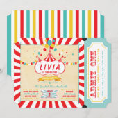 Karnevals-Geburtstags-Party Einladungen (Vorne/Hinten)