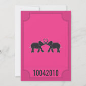 Karnevals-Karten-Einladung Einladung (Rückseite)