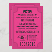 Karnevals-Karten-Einladung Einladung (Vorne/Hinten)