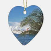 Karnevals-Kreuzschiff angekoppelt in Grand Cayman Keramik Ornament (Links)