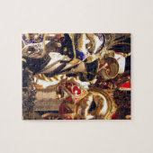 Karnevals-Masken von Venedig Puzzle (Horizontal)