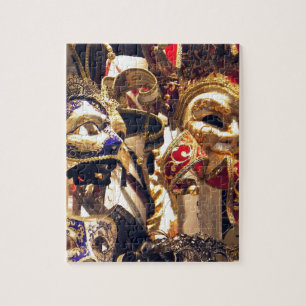 Karnevals-Masken von Venedig Puzzle