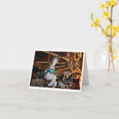 Karnevals-Pferdeleere Karte (Gelbe Blume)