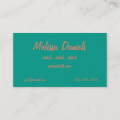 Karnevals-Riesenrad-Visitenkarten Visitenkarte (Rückseite)