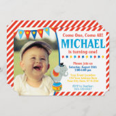 Karnevals-Thema der Einladung (Vorne/Hinten)